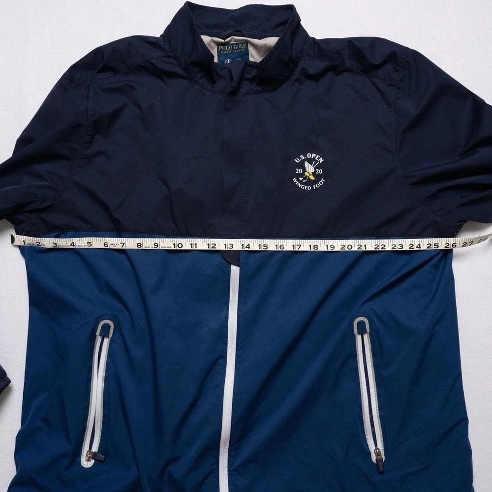 Polo Ralph Lauren US Open 2020 Winged Foot Windbreaker, Navy, Full Zip, Mens XXL